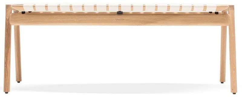 Biela/v prírodnej farbe lavica Klupa - Gazzda