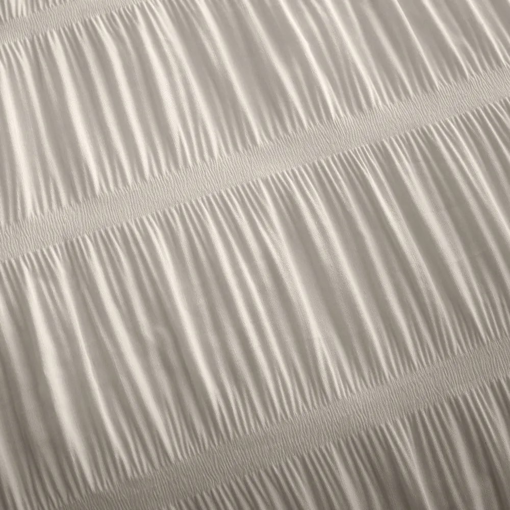 Béžové obliečky na dvojlôžko 200x200 cm Seersucker - Catherine Lansfield