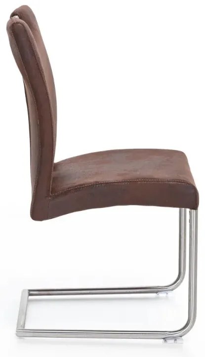 furniture-nabytek.cz - Masivní jídelní sestava Bullwer s 4 židlemi Reefton, akácie a látka, lakovaná, hnědá