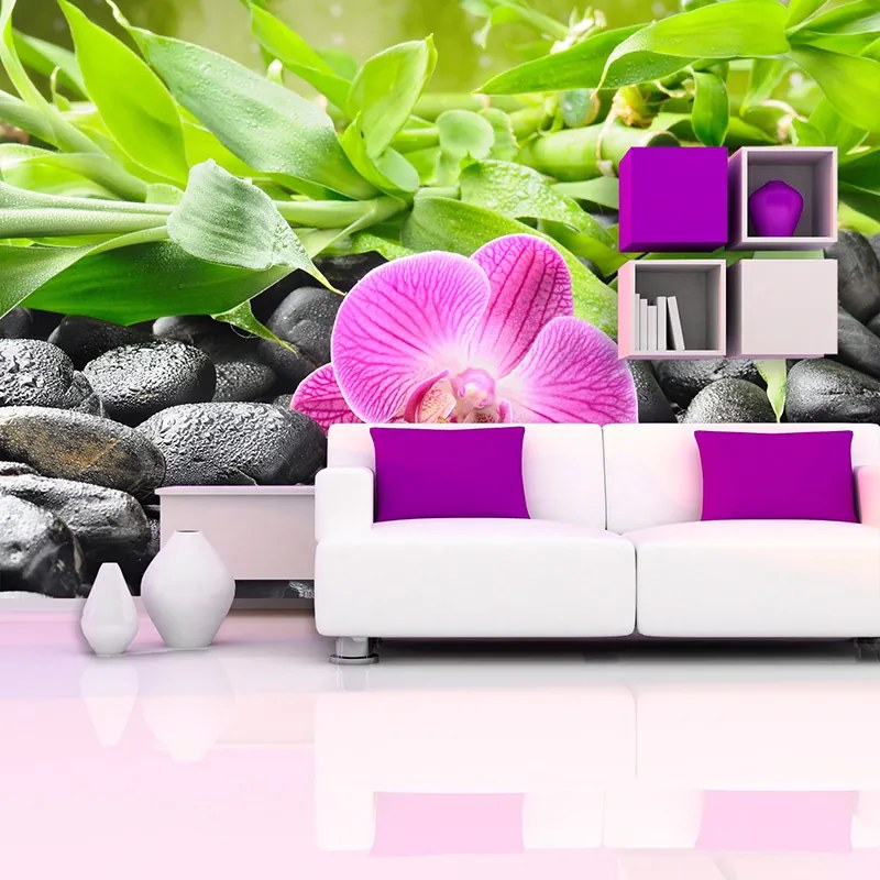 Sablio Tapeta Ružová Orchidea - 125x75 cm