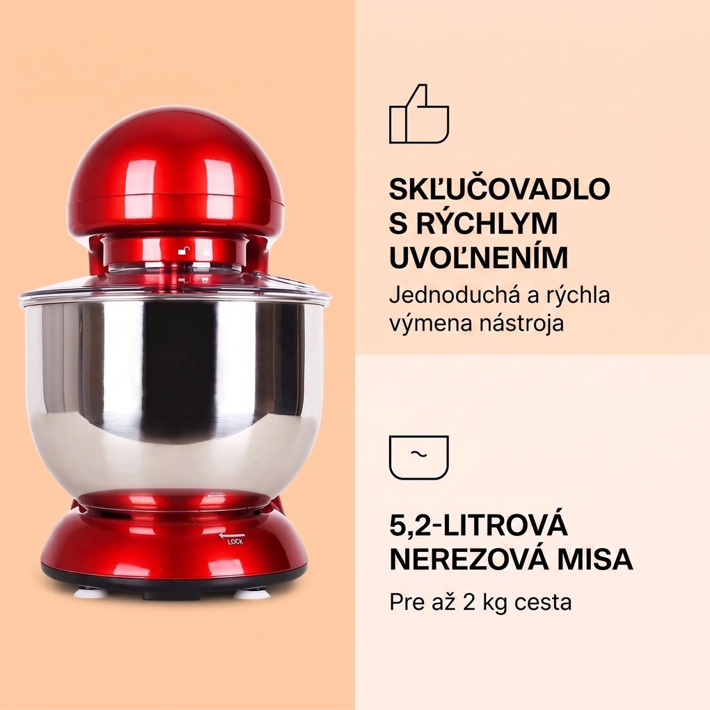 Klarstein Bella, kuchynský robot, 1800 W, 2,7 PS, 5,2 l