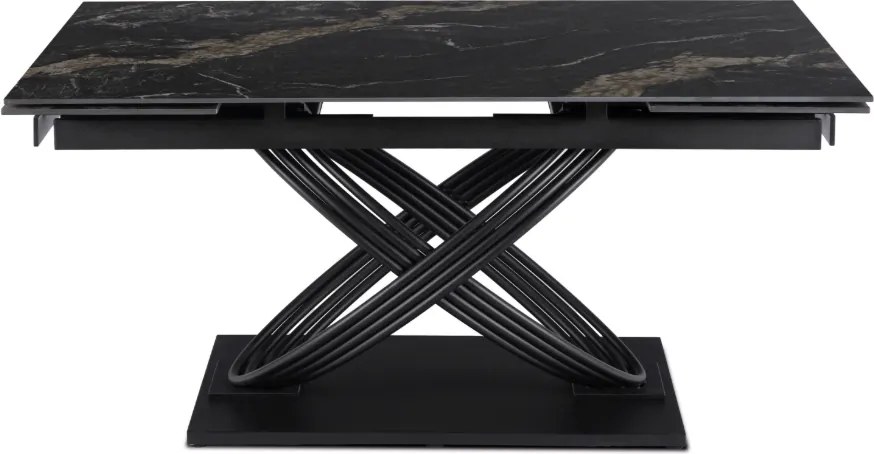 Keramický rozkladací stôl IBIZA 160-240 cm čierny