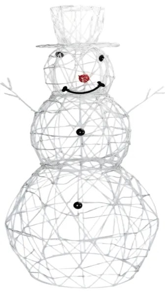 Aigostar-LED Vonkajšia vianočná dekorácia LED/3,6W/31/230V 6500K 90cm IP44 snehuliak