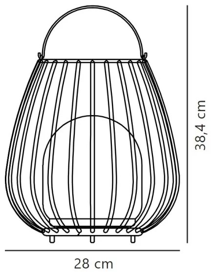 Nordlux - LED stmievateľné prenosné vonkajšie svietidlo JIM TO-GO LED/3W/3,7V IP