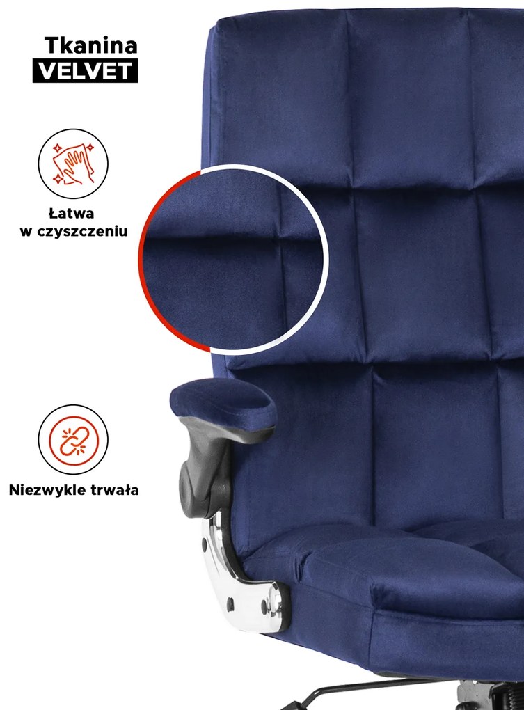 PROXIMA.store - Čalúnené kancelárske kreslo LONDON FARBA: čierna