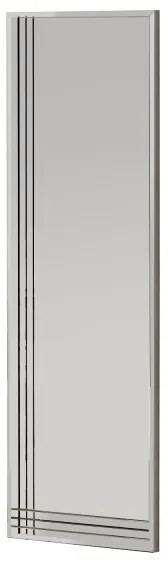 Nástenné zrkadlo TRIO 120x40 cm chróm