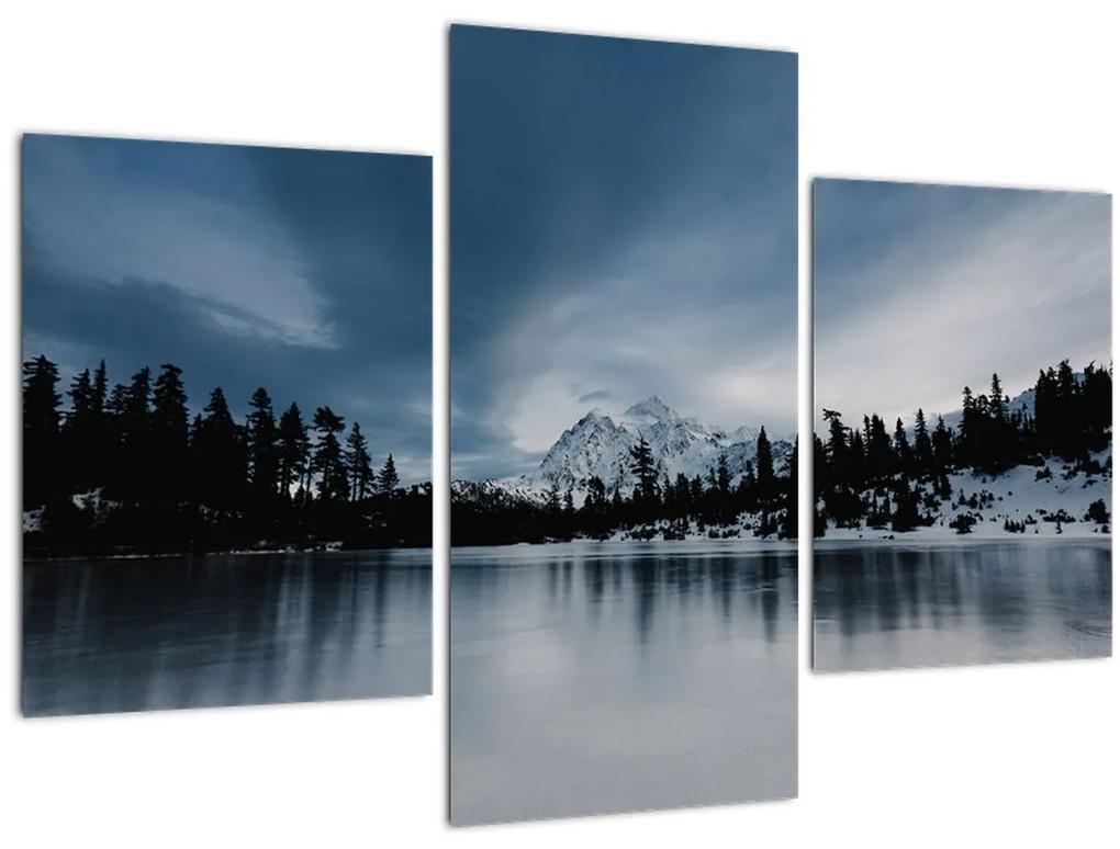 Obraz - Na zamrznutom jazere (90x60 cm)