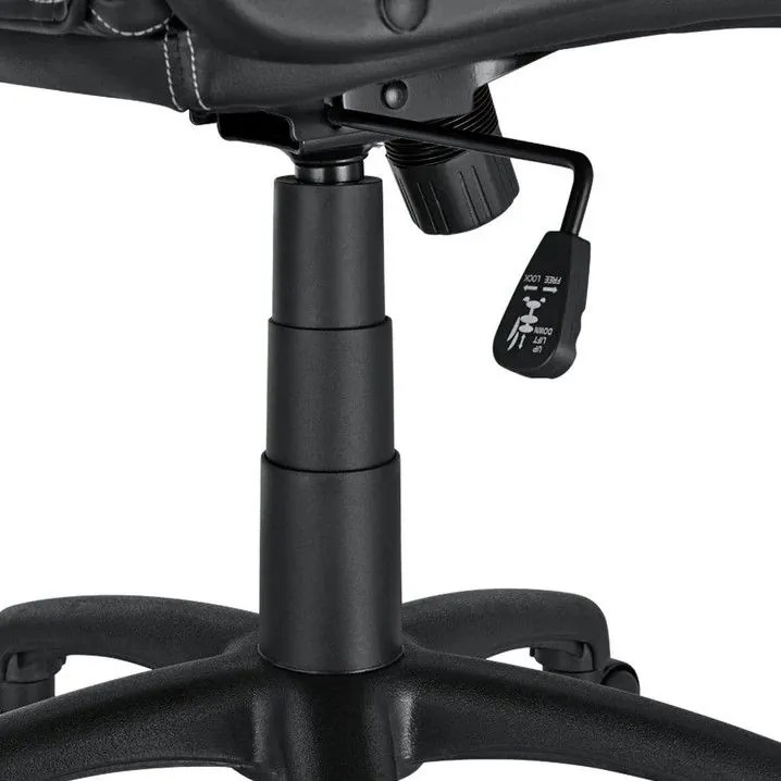 Ergonomická kancelárska stolička, čierna, polohovateľná opie