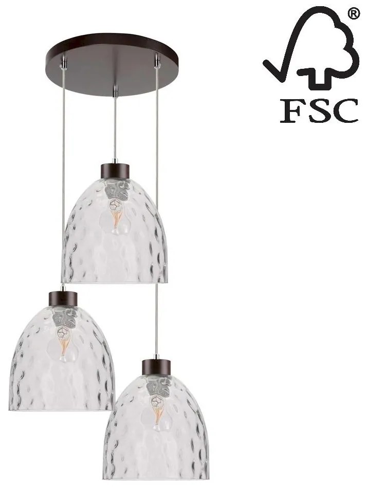 Spot-Light 1450376 - Luster na lanku AURA 3xE27/60W/230V