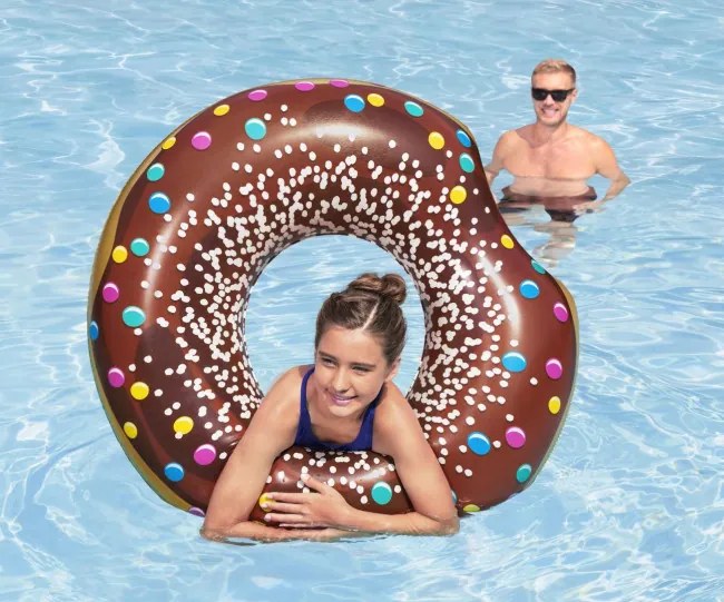 Kruh na plávanie Bestway 36118 Donut hnedý 107cm