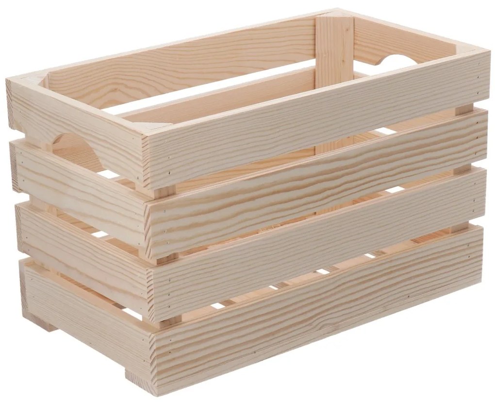 ČistéDřevo Drevená debnička 40 x 22 x 24 cm