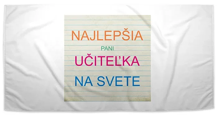 Sablio Uterák Najlepšia pani učiteľka na svete - 70x140 cm