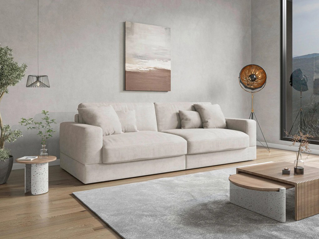 XXXLutz VEĽKÁ POHOVKA, textil, krémová Sit & More - Sedačky - 000144027430