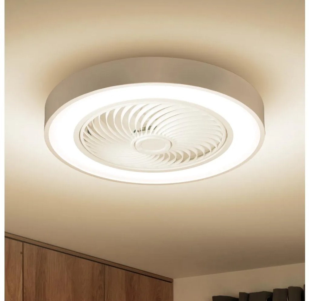 Brilagi-LED Stmievateľné svietidlo s ventilátorom LED/30W/230V 3000-6500K bílá+DO BG1618