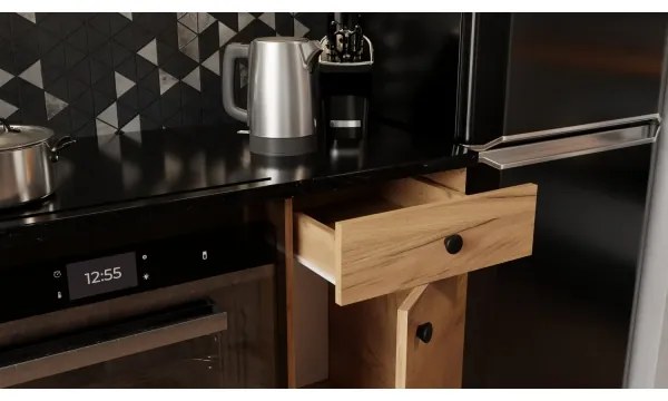 Kuchynská linka CLAIRE 180 cm dub craft