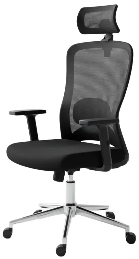Kancelárska ergonomická stolička Neoseat ZENA — čierna, nosnosť 150 kg