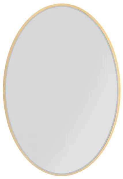 KARE DESIGN Zrkadlo Jetset Oval 94×64 cm zlatá 93 × 63 × 3,5 cm