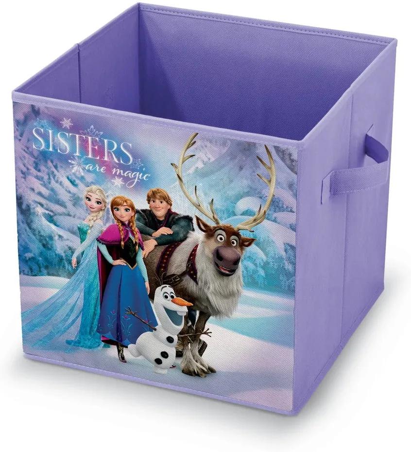 BonamiFialový úložný box na hračky Domopak Frozen, dĺžka 32 cm | BIANO