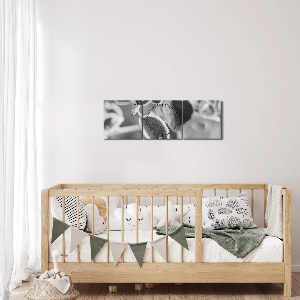 Obraz - Príroda na jeseň (s hodinami) (90x30 cm)