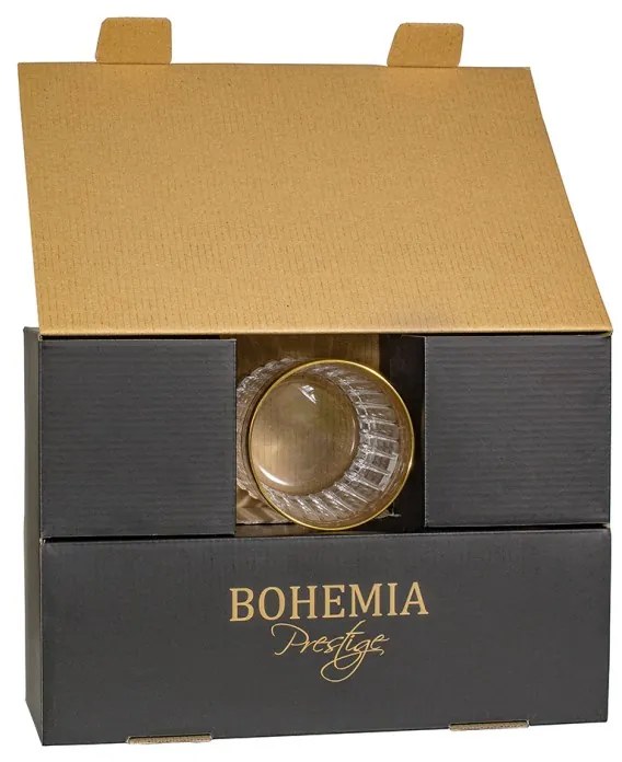 BOHEMIA PRESTIGE DORATO POHÁR NA WHISKY 360ML SADA 6 KS