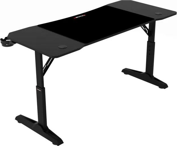 Výškovo nastaviteľný herný stôl LT-H1114 BK