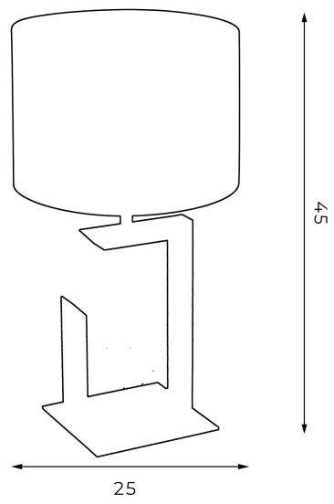 Stolná lampa 1xE27/60W/230V 45 cm zelená/zlatá