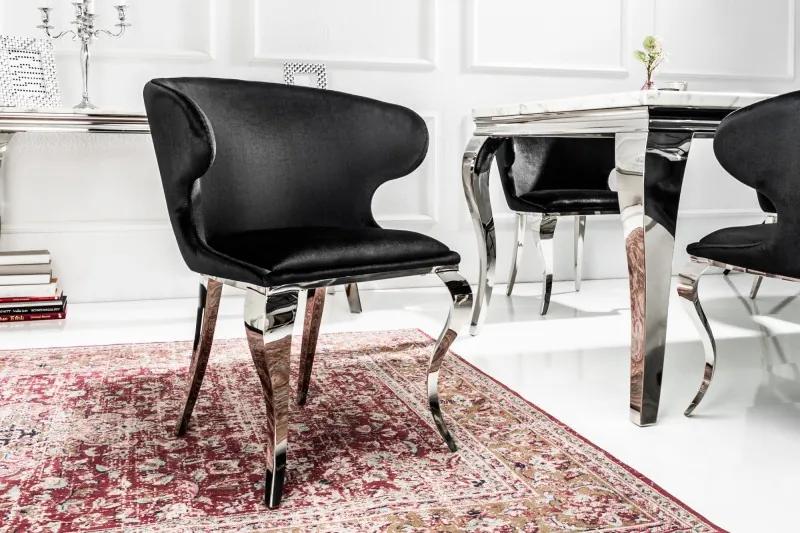 Jedálenská stolička Modern barock čierna II