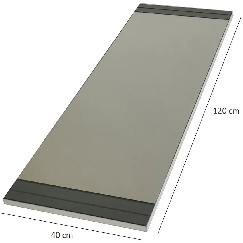 Biele zrkadlo 40 x 120 cm