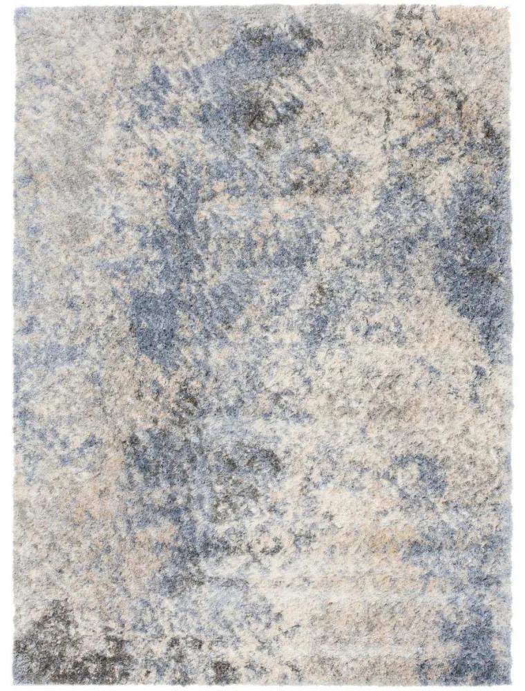 Kusový koberec shaggy Senel modrý 160x229cm
