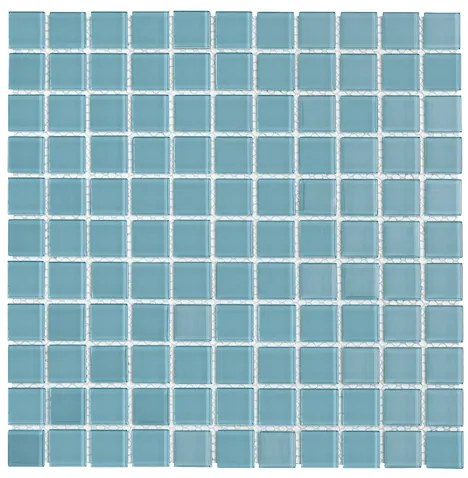 Sklenená mozaika Premium Mosaic tyrkysová 30x30 cm lesk MOS25TU