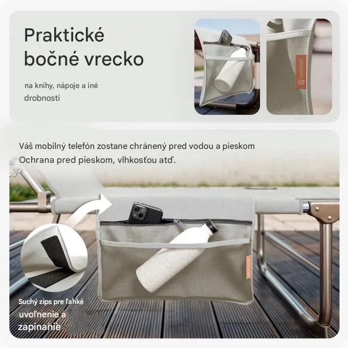 InternetovaZahrada Záhradné lehátko Ibiza - krémové