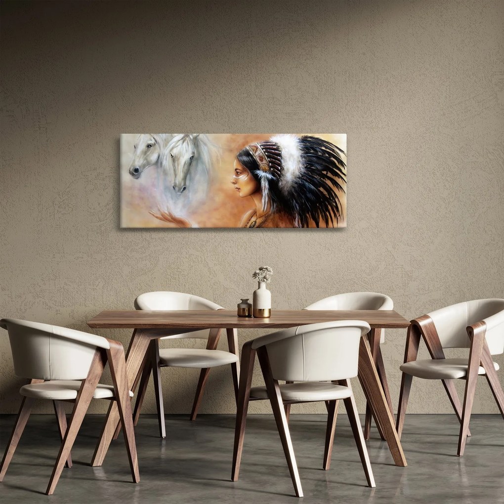 Obraz - Kúzla indiánov (120x50 cm)