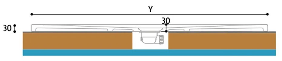 Glass 1989 Dune - Sprchová vanička 2300x900 mm, materiál akrylát, možnosť orezania, antracitovo šedá GDB184G00