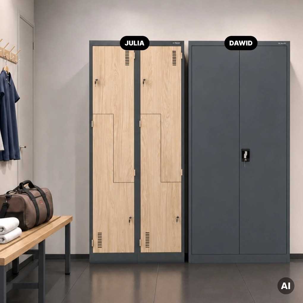 Šatníková skriňa typu L antracitová, dub sonoma, 800x1850x450 mm: JULIA Eco Design