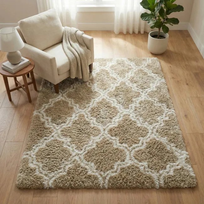 Protišmykový koberec DECOR béžový