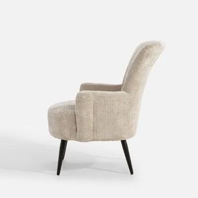 Béžové kreslo RECLANE