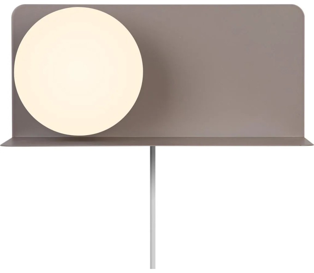 Nordlux - Nástenné svietidlo s poličkou LILIBETH 1xE14/25W/230V hnedá