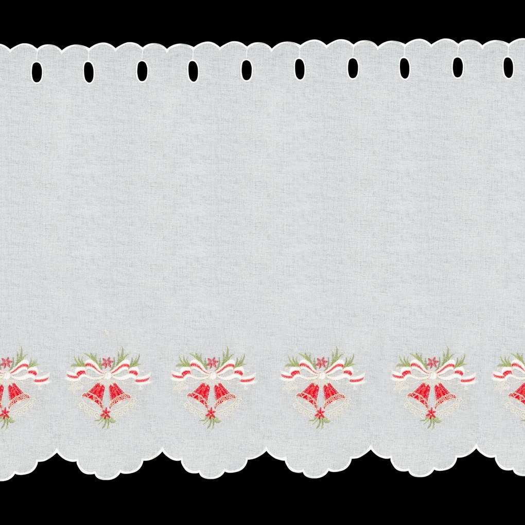 KRÁTKA ZÁCLONA NA PÚTKACH XMAS16 145X70 CM VZOROVANÁ