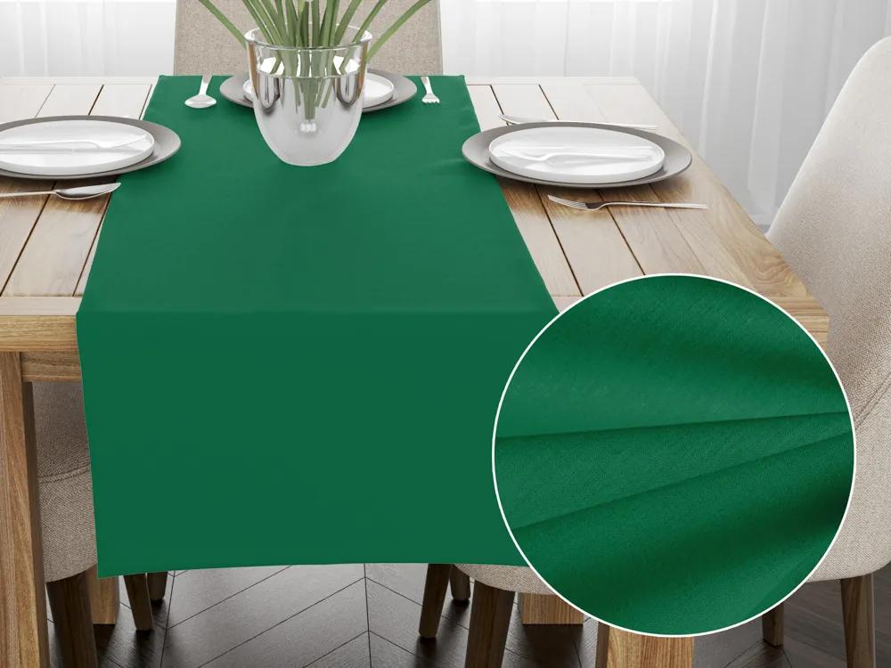 Biante Bavlnený behúň na stôl Moni MOD-505 Zelený 20x180 cm