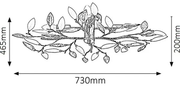 Rabalux 2849 - Stropné svietidlo LILIAN 4xE14/40W/230V