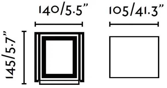 FARO 70637 - LED Vonkajšie nástenné svietidlo OLAN 2xLED/3W/230V IP54