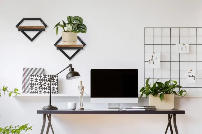 Nástenný stojan na kvety DORON RUSTIC čierny