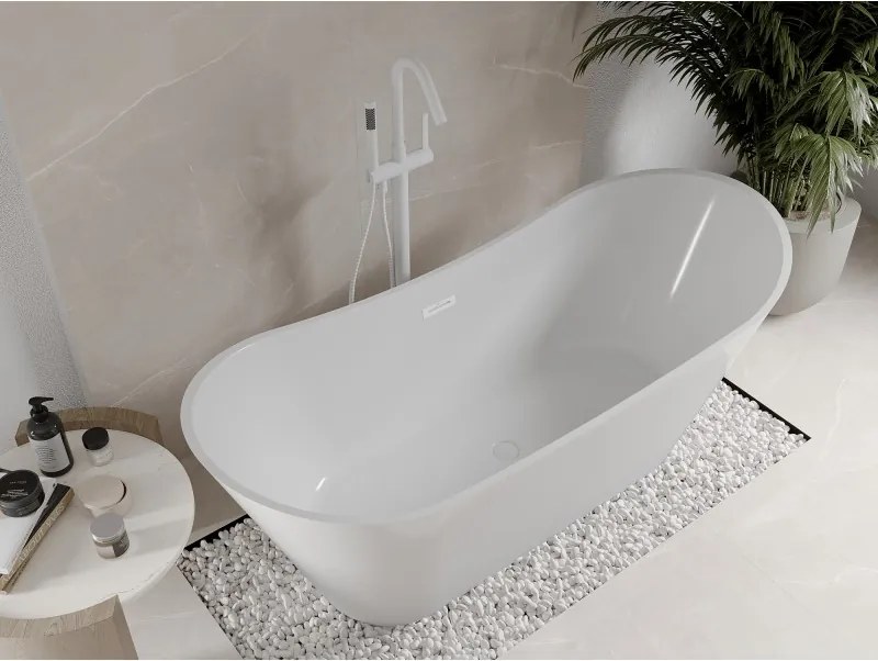 Mexen Celia, voľne stojaca vaňa 170 x 75 cm, biela, biely prepad, 52331707500-20