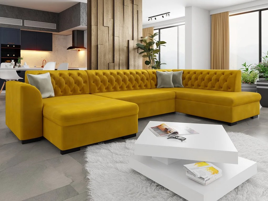 Veľká sedačka do obývačky Valdero, Dostupné poťahy: Magic Velvet 2227 + Magic Velvet 2227 + Evo 29, Strana: Ľavá