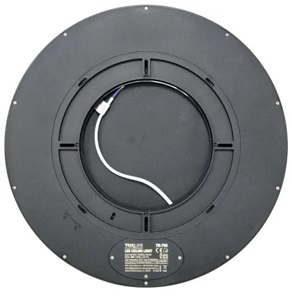 LED stropné svietidlo LED/32W/230V 3000/4000/6500K pr. 40 cm čierna