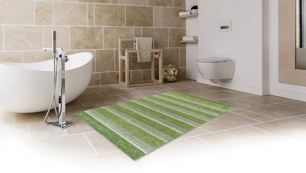 PRE ZVIERATÁ: Prateľný Laos 140/999X, 55x85, zelená, chodba / predsieň, Oriental Weavers