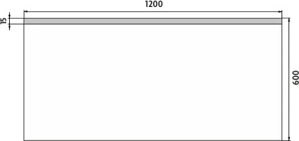 Nimco LED zrkadlo 1200x600 - ZP 8006