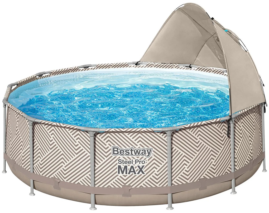 Bestway Power Steel bazén s filtračným čerpadlom a zastrešením (100370198)