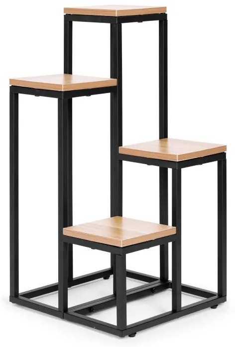 Stojan na kvety vo farbe svetlý orech