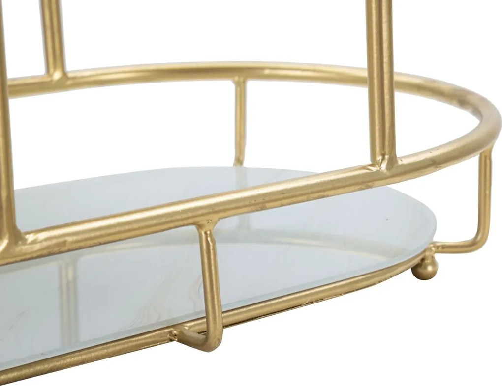 Stojan na kvety zlatý